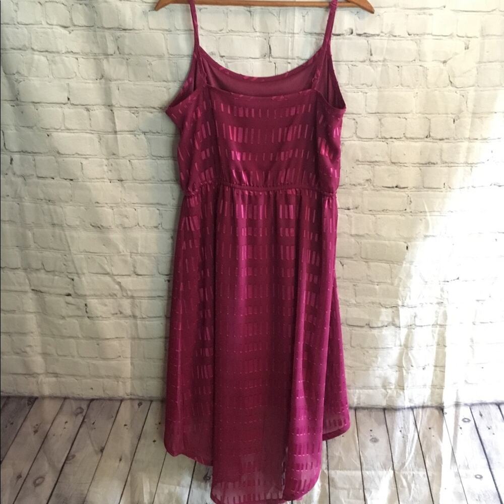 New LOFT raspberry spaghetti strap dress Medium